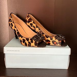 Antonio Melani Leopard Tan/Black Size 10M